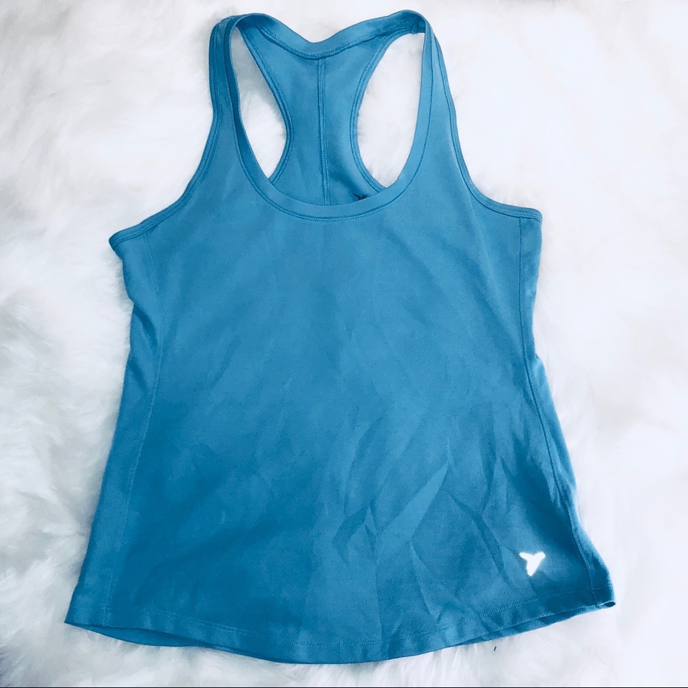 Light Blue Racerback Workout Tank - Picture 5 of 6